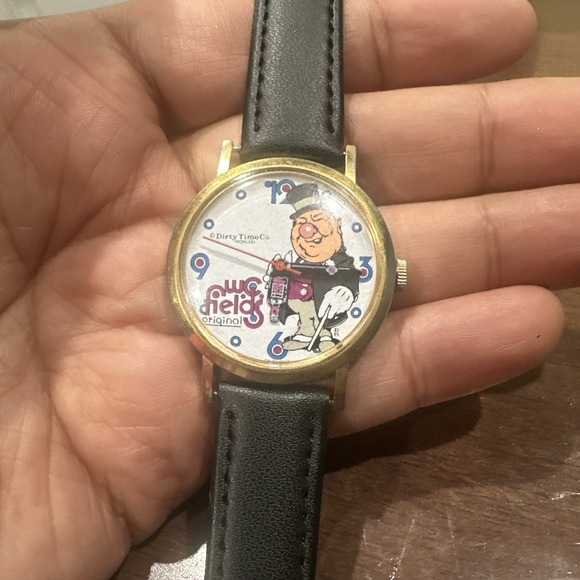 Working VTG 1970s Dirty Time Co. W.C. Fields Manual Wind 34mm Antique Rare Fit 8 - Picture 1 of 16